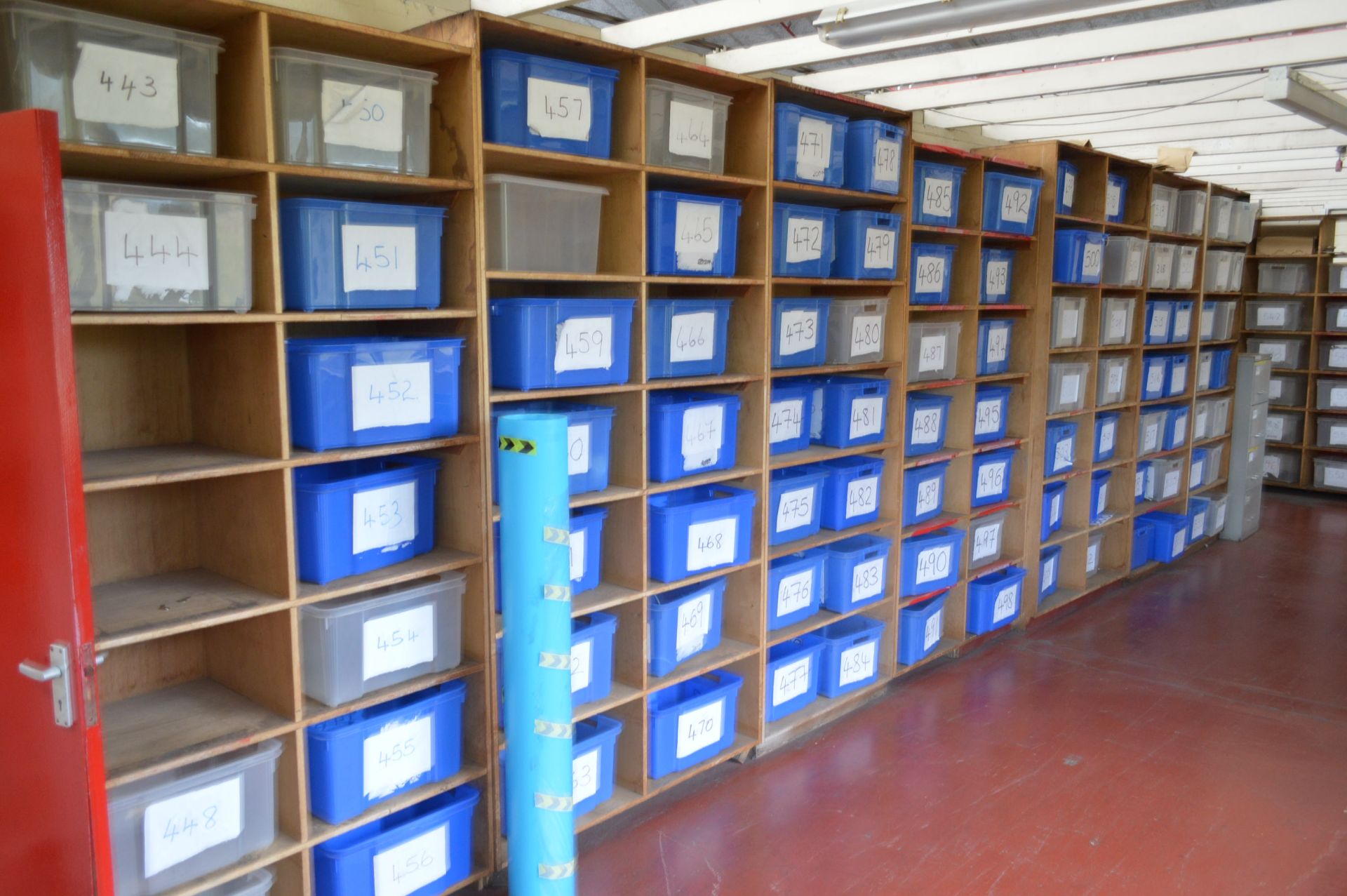 Approx. 100 Plastic Boxes, metal four drawer filin - Image 2 of 2