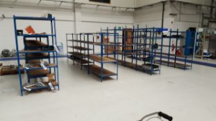 18 x Bays of Boltless Steel Parts Shelving