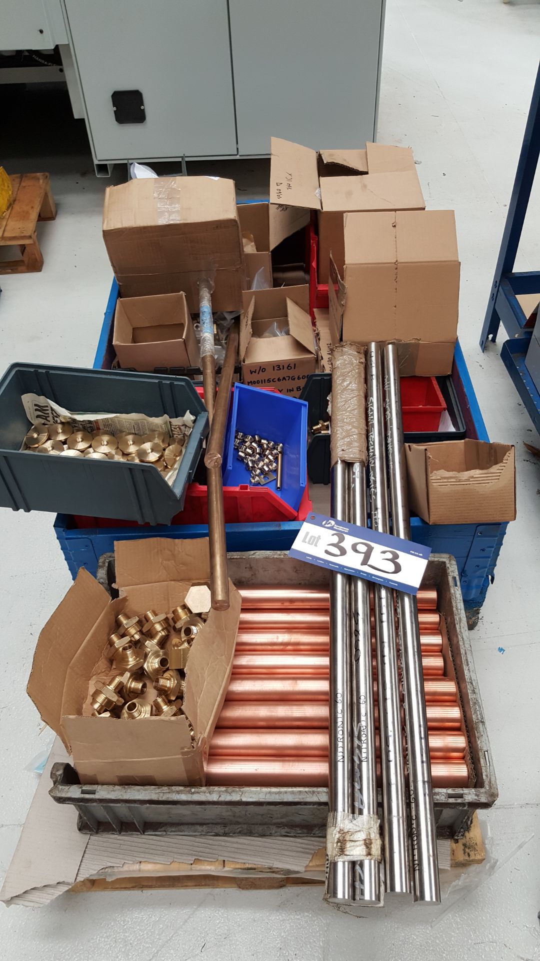 Quantity of Brass Fittings, Copper Tube, Nitronic