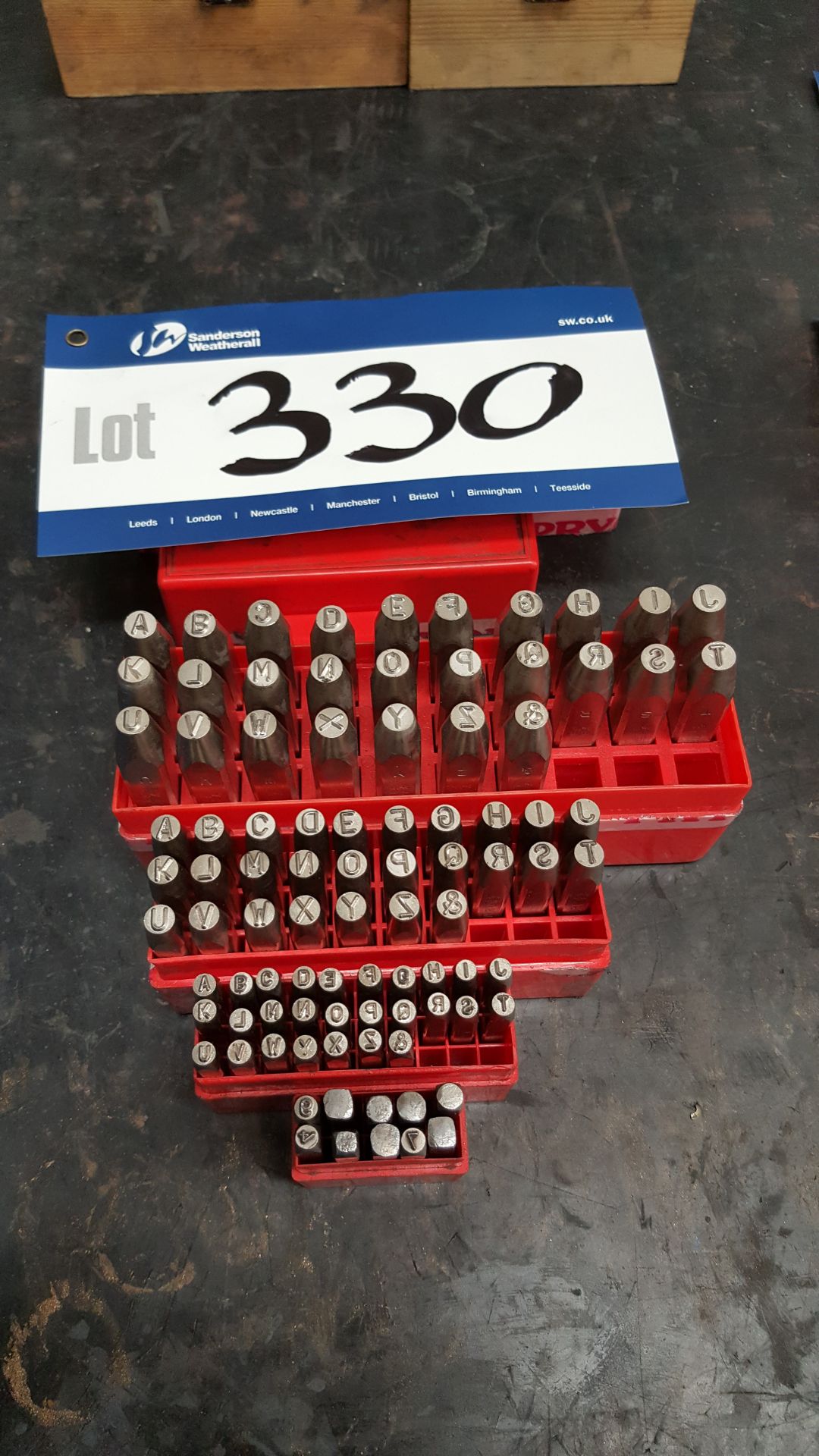 3 x Sets of Letter Punches and 1 set of Number Pun