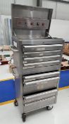 Mobile Stainless Steel 10 Drawer Roller Drawer Too