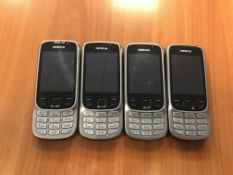 4 x Nokia 6303ci Mobile Phones, (No Chargers)