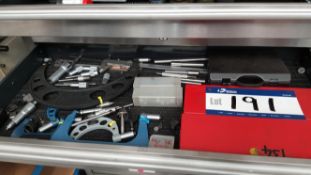 Contents to Tool Box Draws as lotted including Var