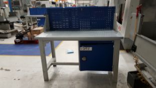 Steel Workbench 1500mm c/w Cupboard