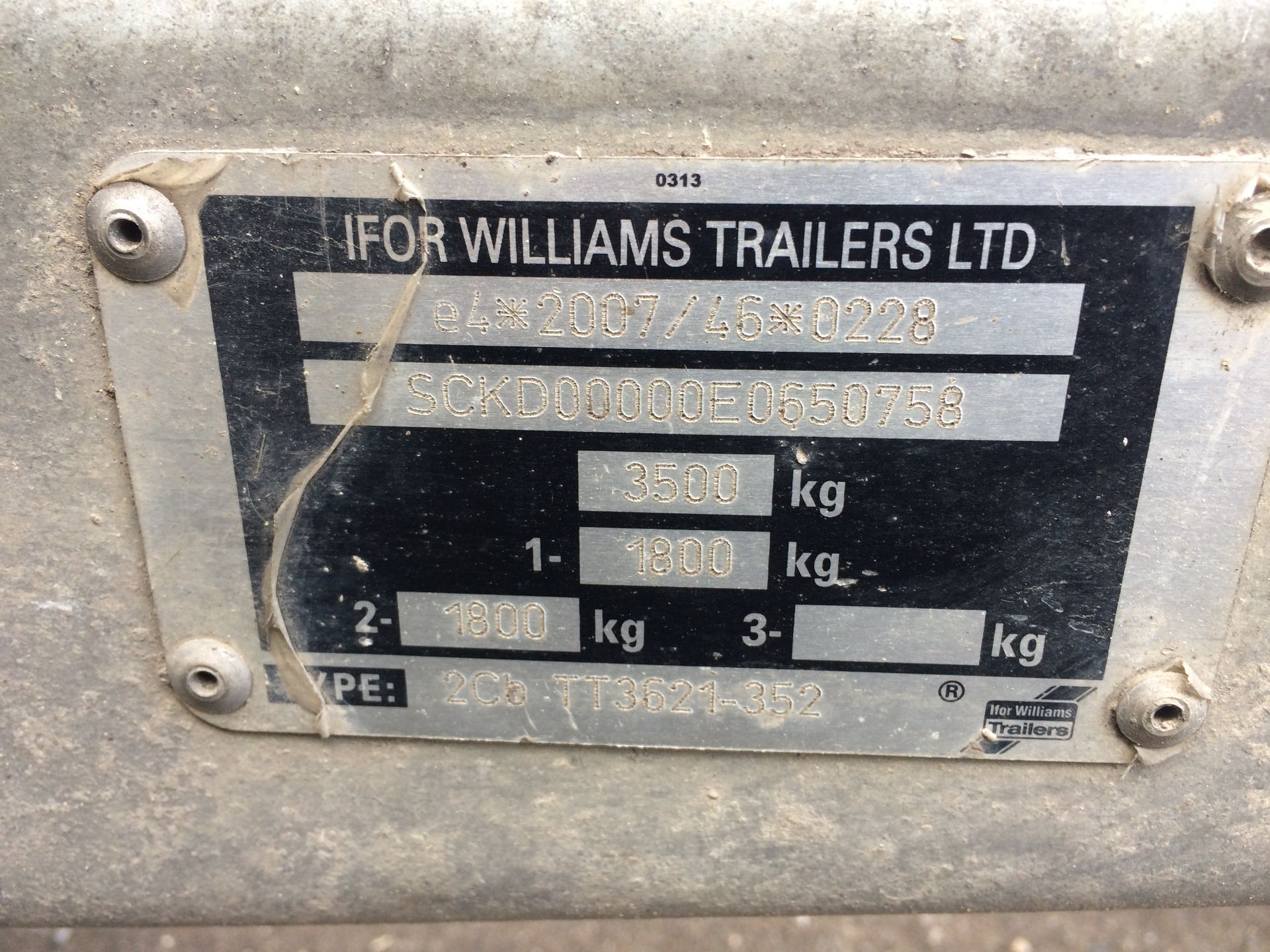 Ifor Williams Type DB Twin Axle Tipping Trailer, 3 - Image 5 of 5