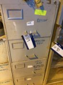 4-Drawer Metal Filing Cabinet and Contents