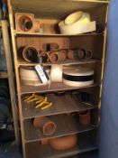 Contents of Cabinet including Pipe Sections, Reels