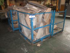 Three Steel Cage Stillages (1.15m x 1m x 1.15m) and contents
