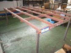 Steel Bench Frame, 3m x 1.5m approx.