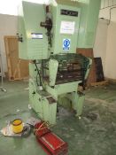 Rhodes RH25 Inclinable Power Press, serial no. 15288, 25t capacity with Udal guards (formerly used