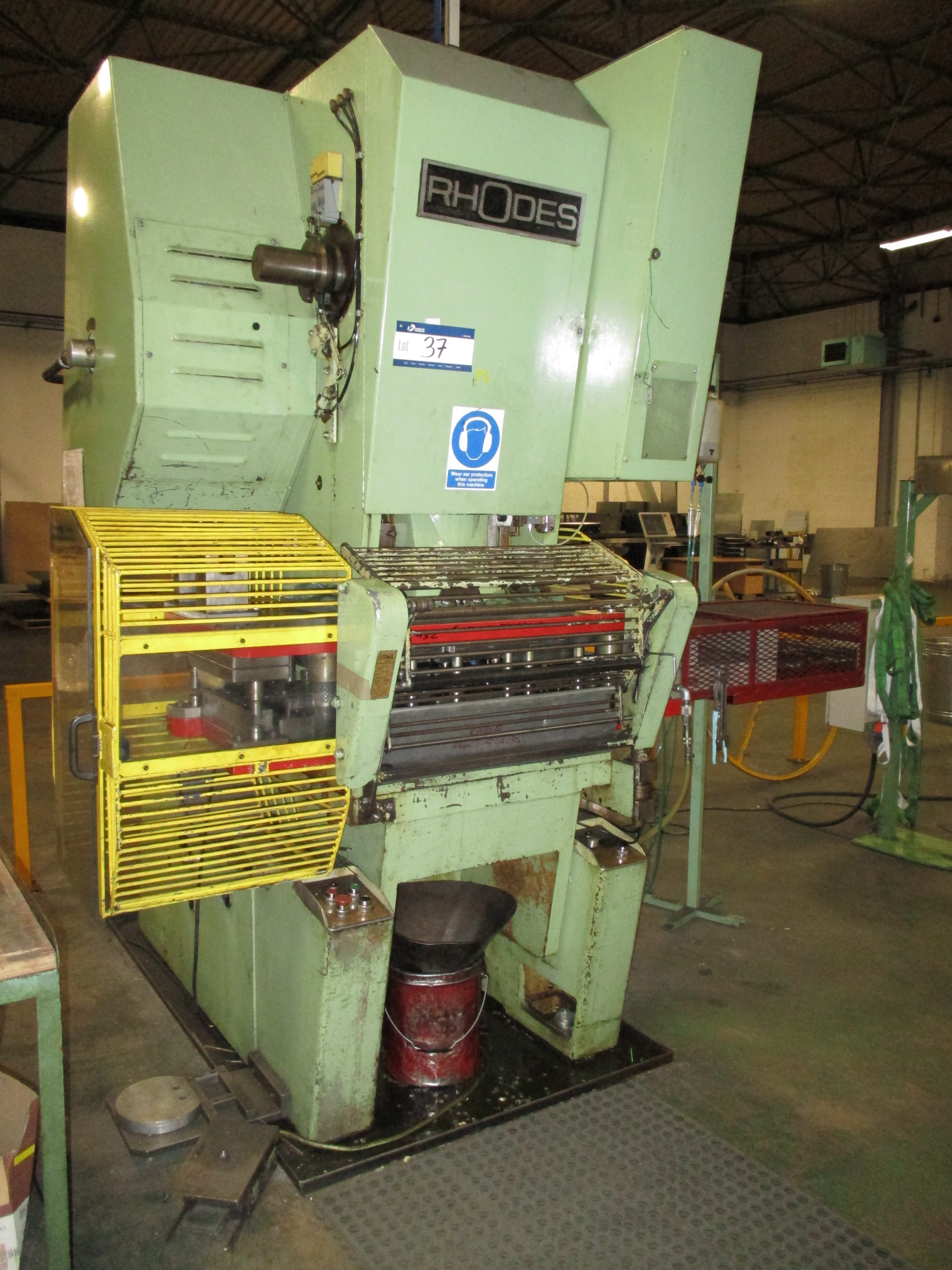 Rhodes RH60 Inclinable Power Press, serial no. 15276, 60t ...