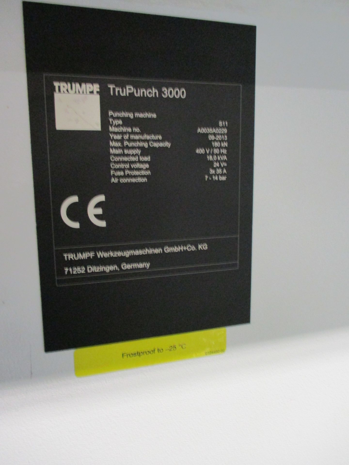 Trumpf TruPunch 3000 Type S11 Universal CNC Punching Machine, serial no. A0035A0229, year of - Image 14 of 24