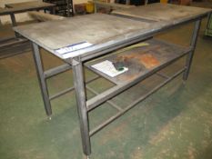 Steel Framed Bench, 2m x 0.8m approx. with extender bars