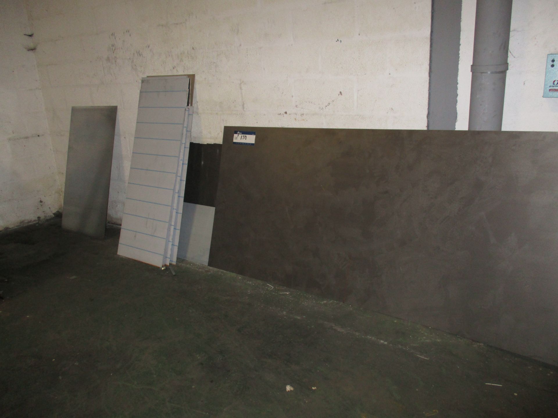 Quantity of Mixed Sheet Steel and Aluminium Offcuts (as set out on rack and against wall) - Image 2 of 2