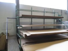 Six Tier Steel Framed Stepped Rack. 3.4m wide plus side sections