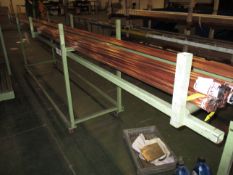 Steel Tube Rack Trolley, 6m long (copper tube contents excluded) (formerly used in the manufacture