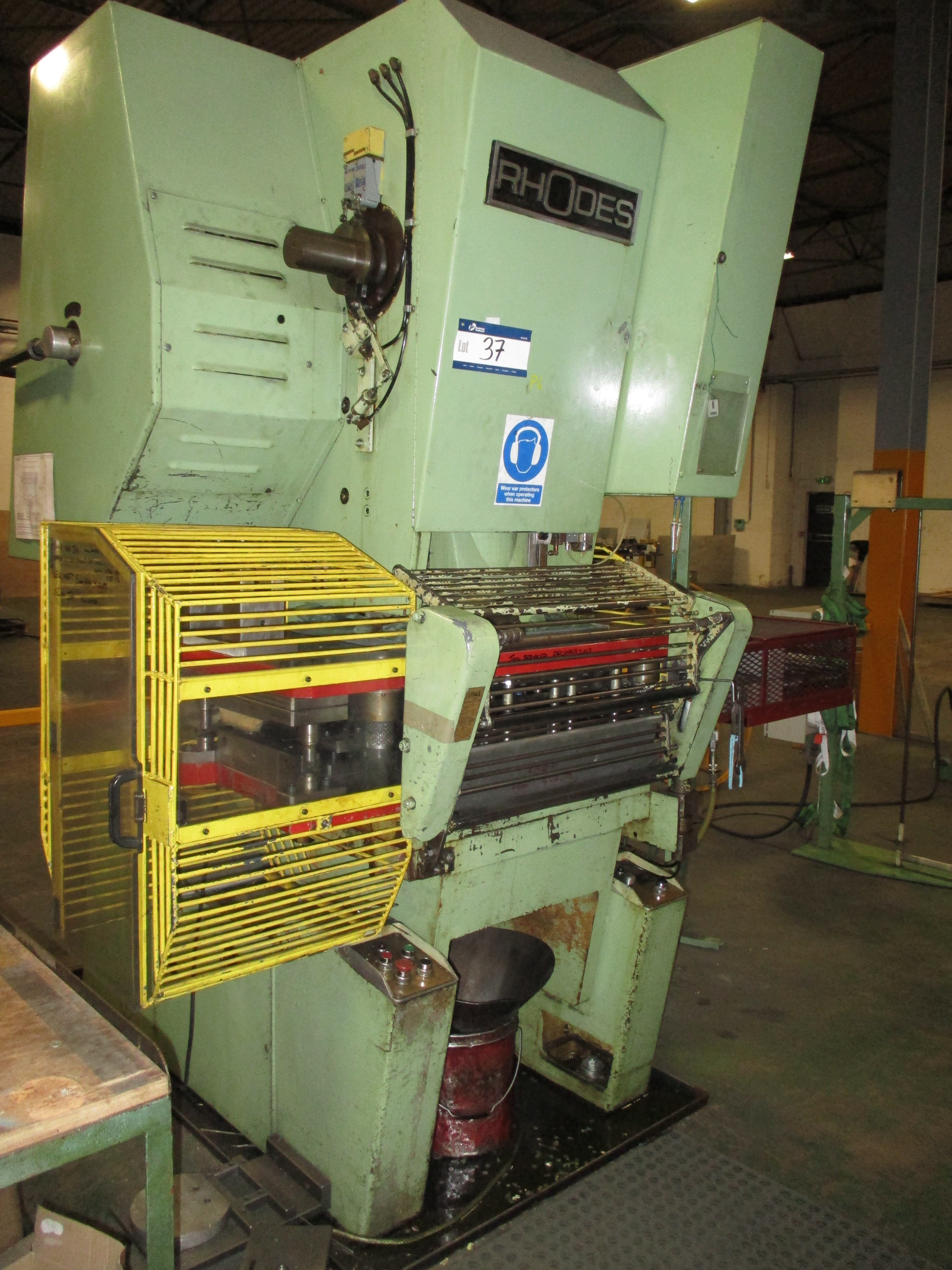 Rhodes RH60 Inclinable Power Press, serial no. 15276, 60t ...