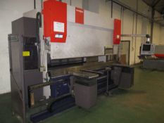 Bystronic Xpert 100 x 3100 CNC Press Brake, serial no. 7520001, year of manufacture 2007, 100t x 3.