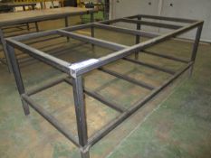Steel Bench Frame, 2.4m x 1.1m approx.