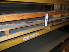 Various Sheets on three pallets including Four Marine Grade Aluminium (3m x 1.25m x 3mm); one Marine