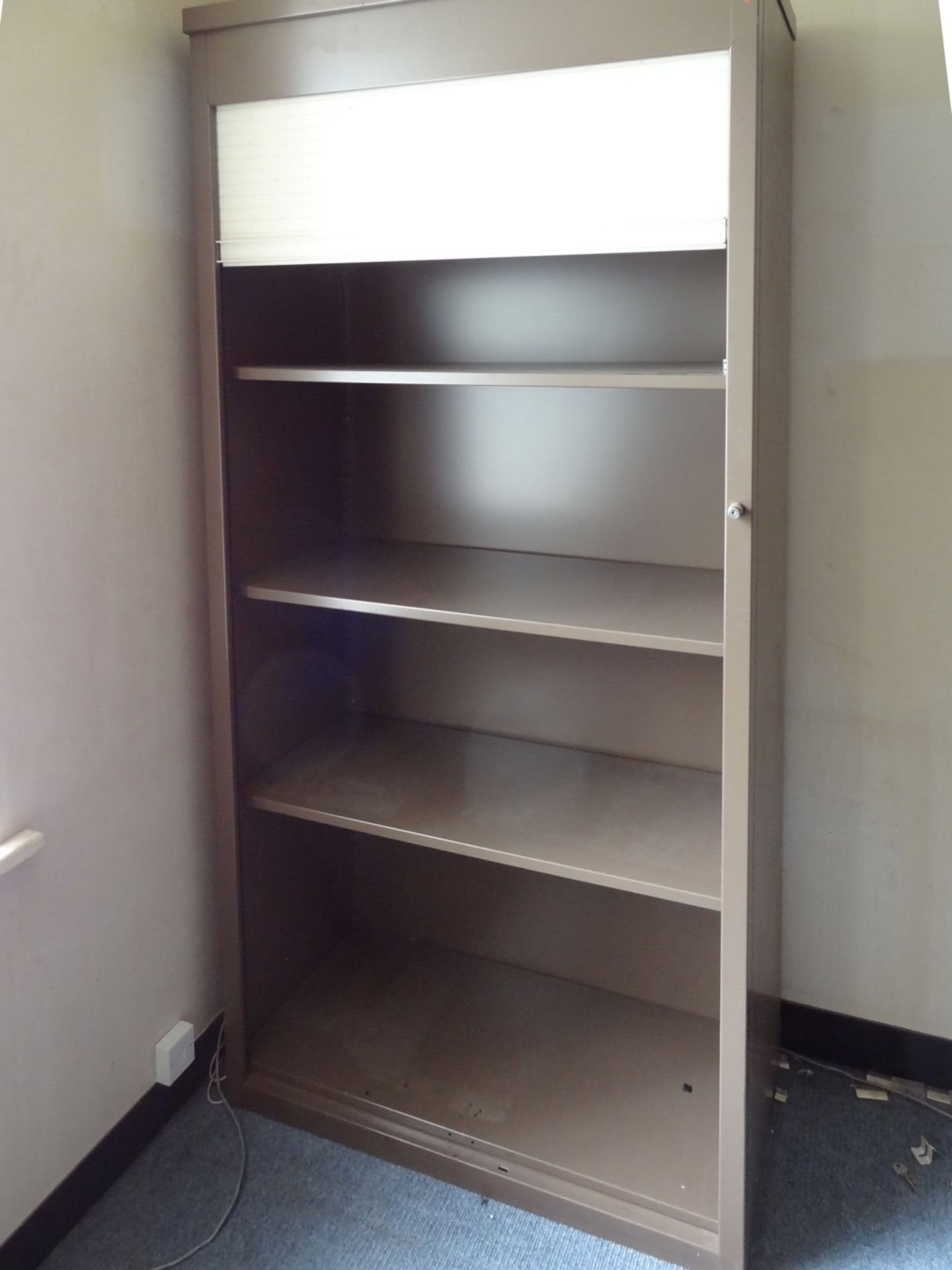 Vertical Roller Shutter Metal Cupboard (offered on behalf of a retained client. Congleton, Cheshire,