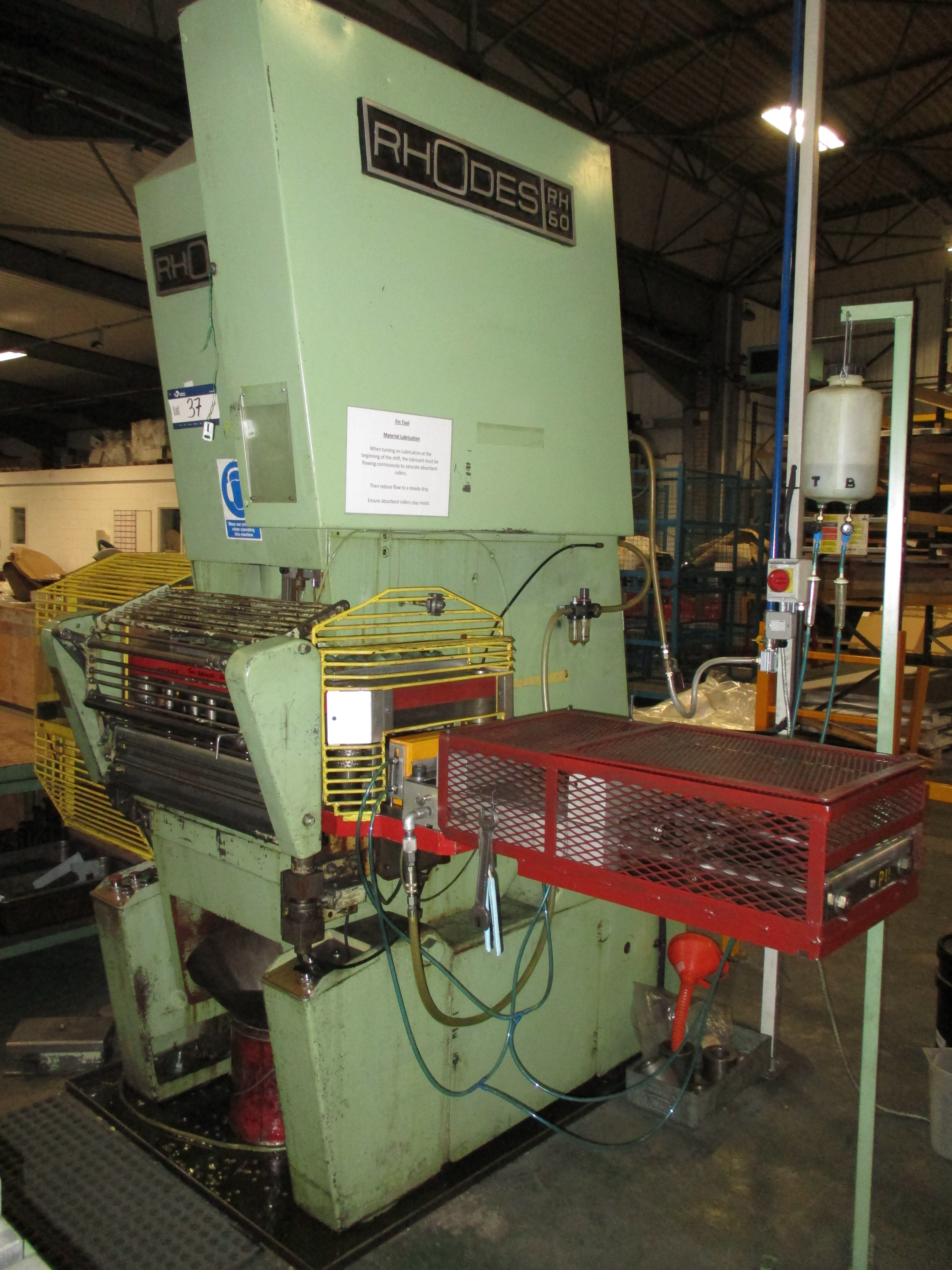 Rhodes RH60 Inclinable Power Press, serial no. 15276, 60t ...