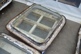 Ships Window & Frame, approx. 850mm x 750mm (Note