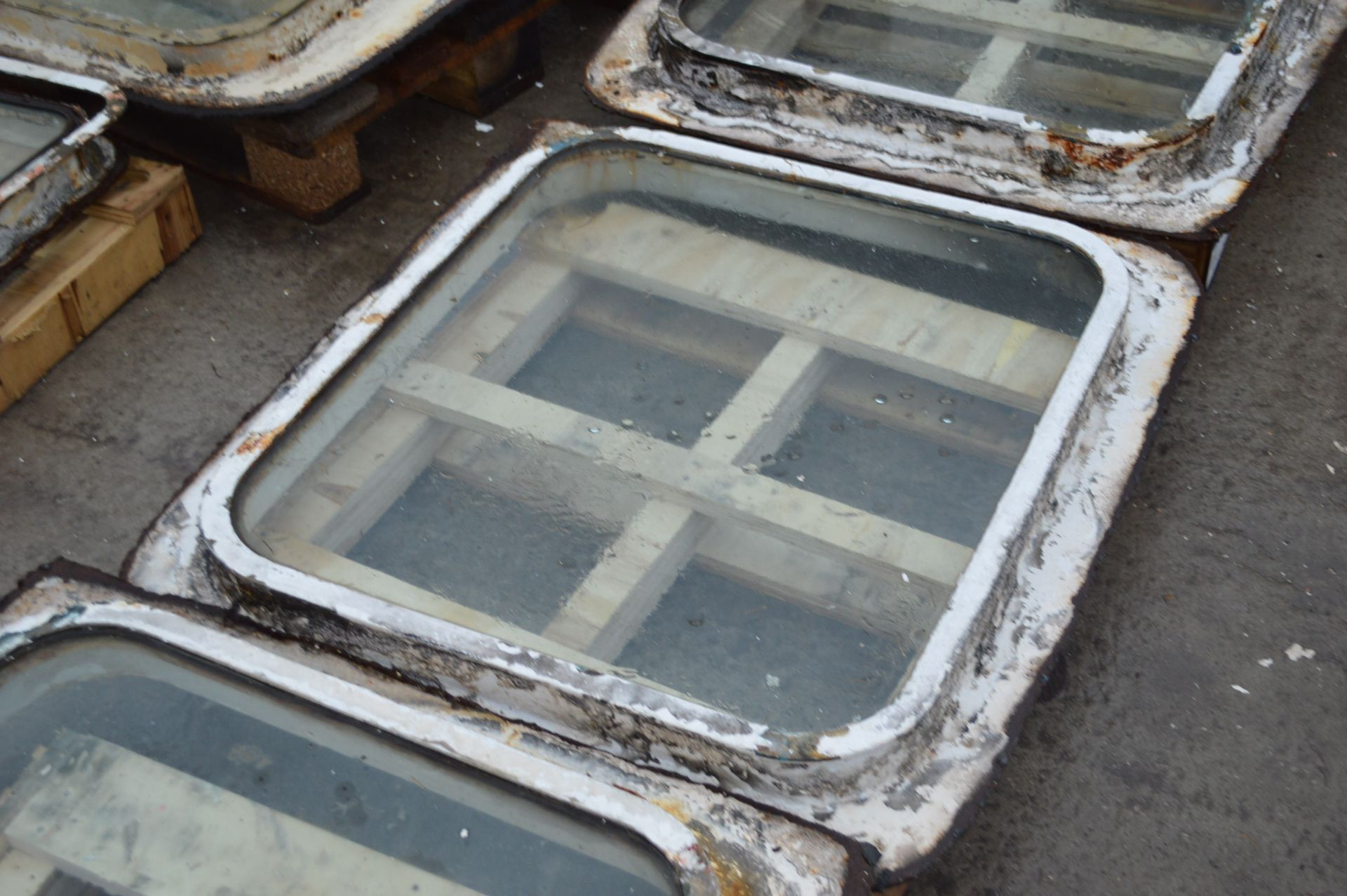 Ships Window & Frame, approx. 850mm x 750mm (Note - Image 2 of 2