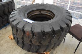 Two Triangle 14.00-24 TL612 Tyres(Note VAT is not