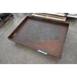 Welded Steel Tray, approx. 1.35m x 1m x 75mm deep(