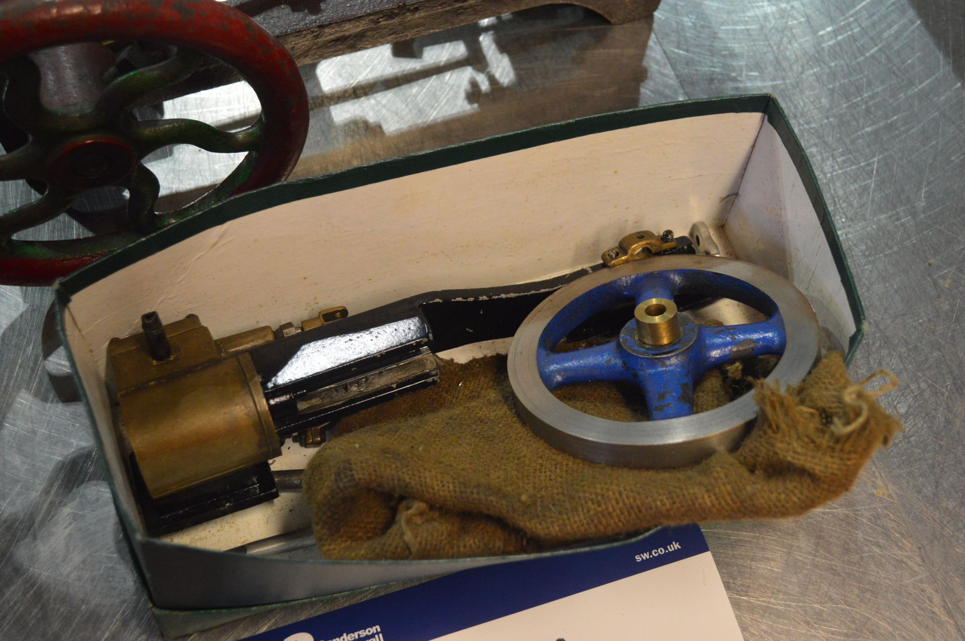 Steam Engine Model, with equipment in box (Note VA - Image 2 of 2