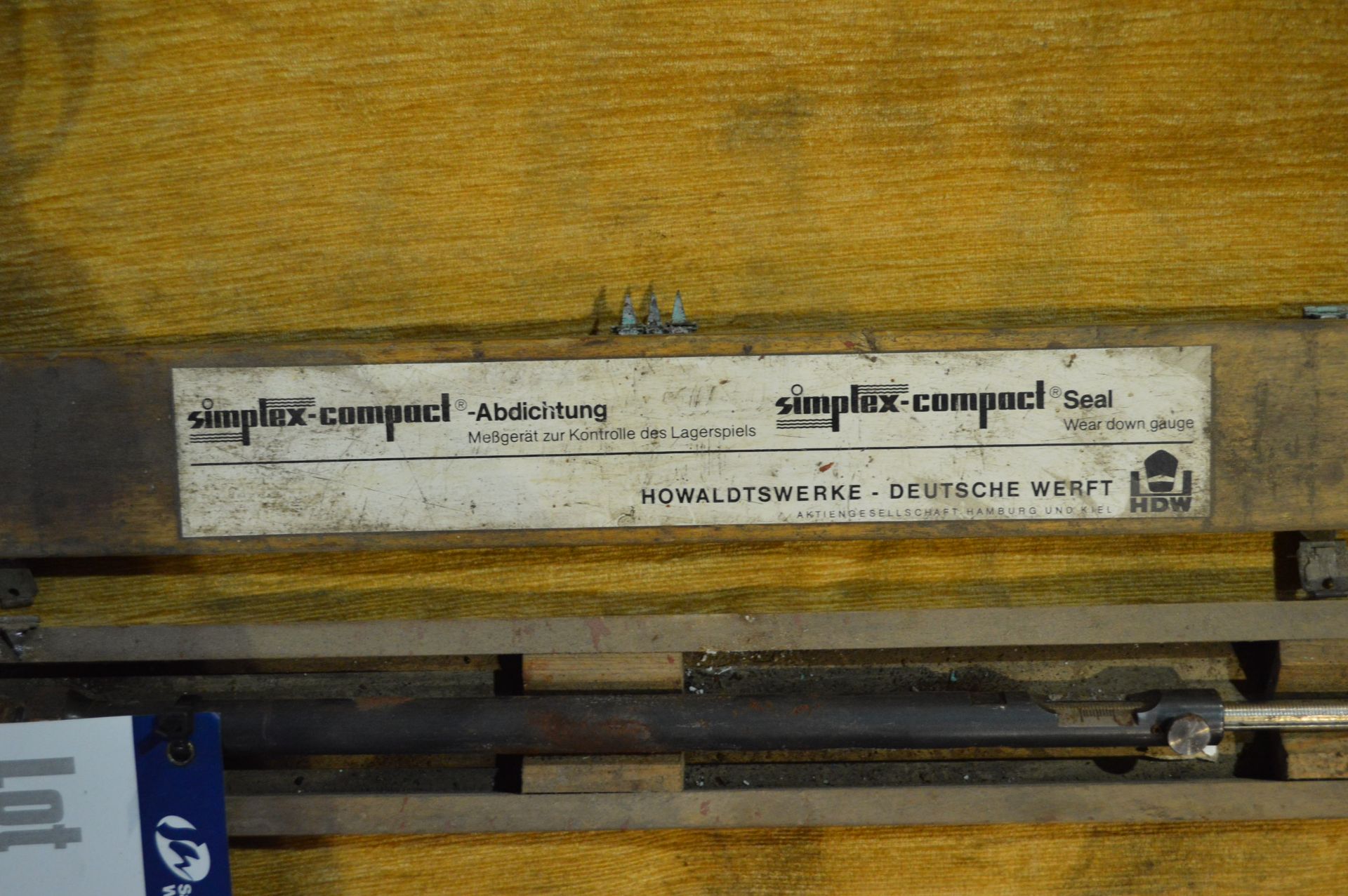 Simplex Wear Down Gauge, in timber box(Note VAT is - Image 2 of 2