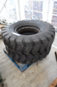 Two Triangle 14.00-24 TL612 Tyres(Note VAT is not