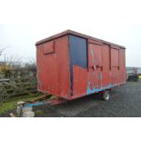 Single Axle Trailer Mounted Mobile Office, approx.