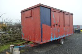 Single Axle Trailer Mounted Mobile Office, approx.
