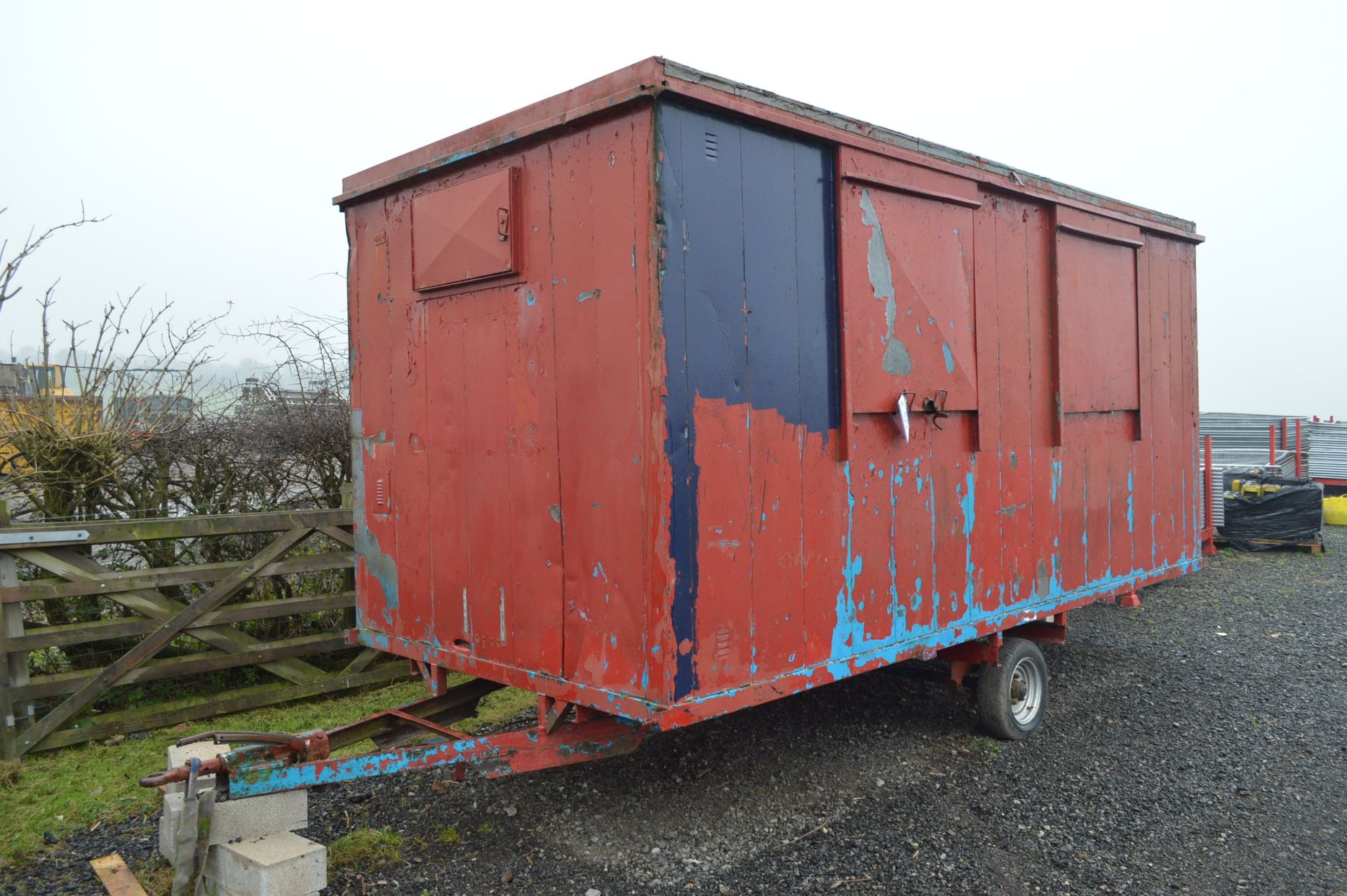 Single Axle Trailer Mounted Mobile Office, approx.