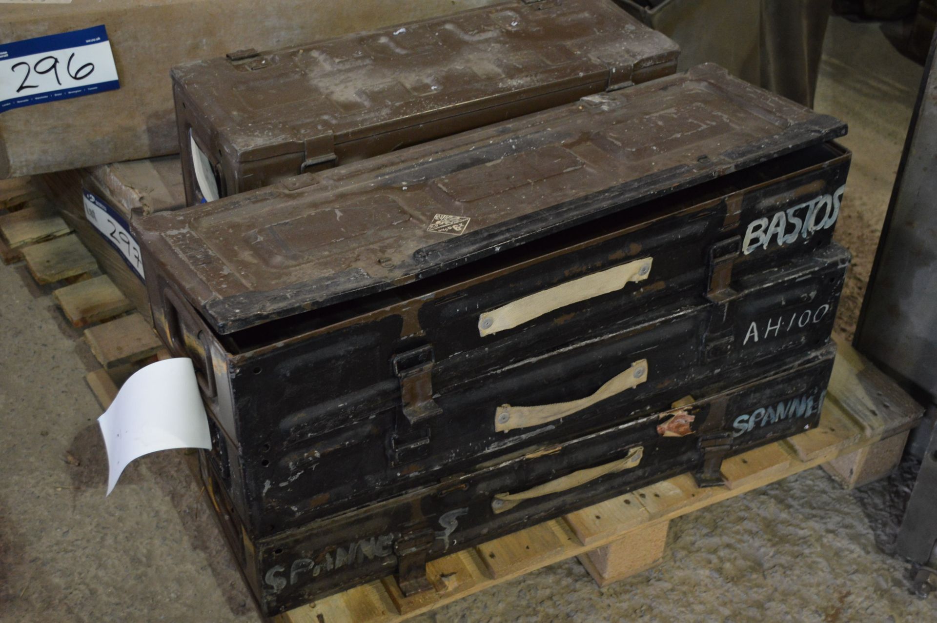 Three Steel Ammo Boxes