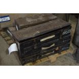 Three Steel Ammo Boxes