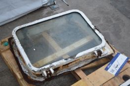 Ships Window & Frame, approx. 610mm x 450mm (Note