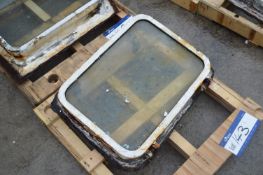Ships Window & Frame, approx. 610mm x 450mm (Note
