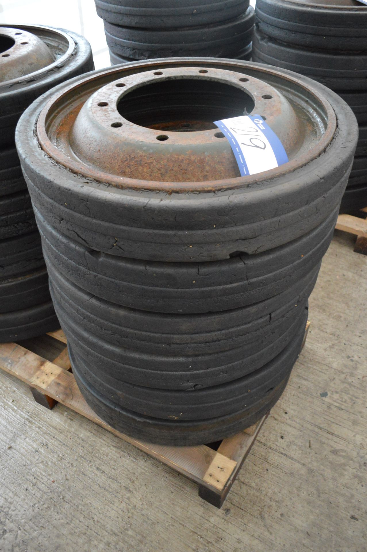 Six Road Wheels, understood to be suitable for Cen