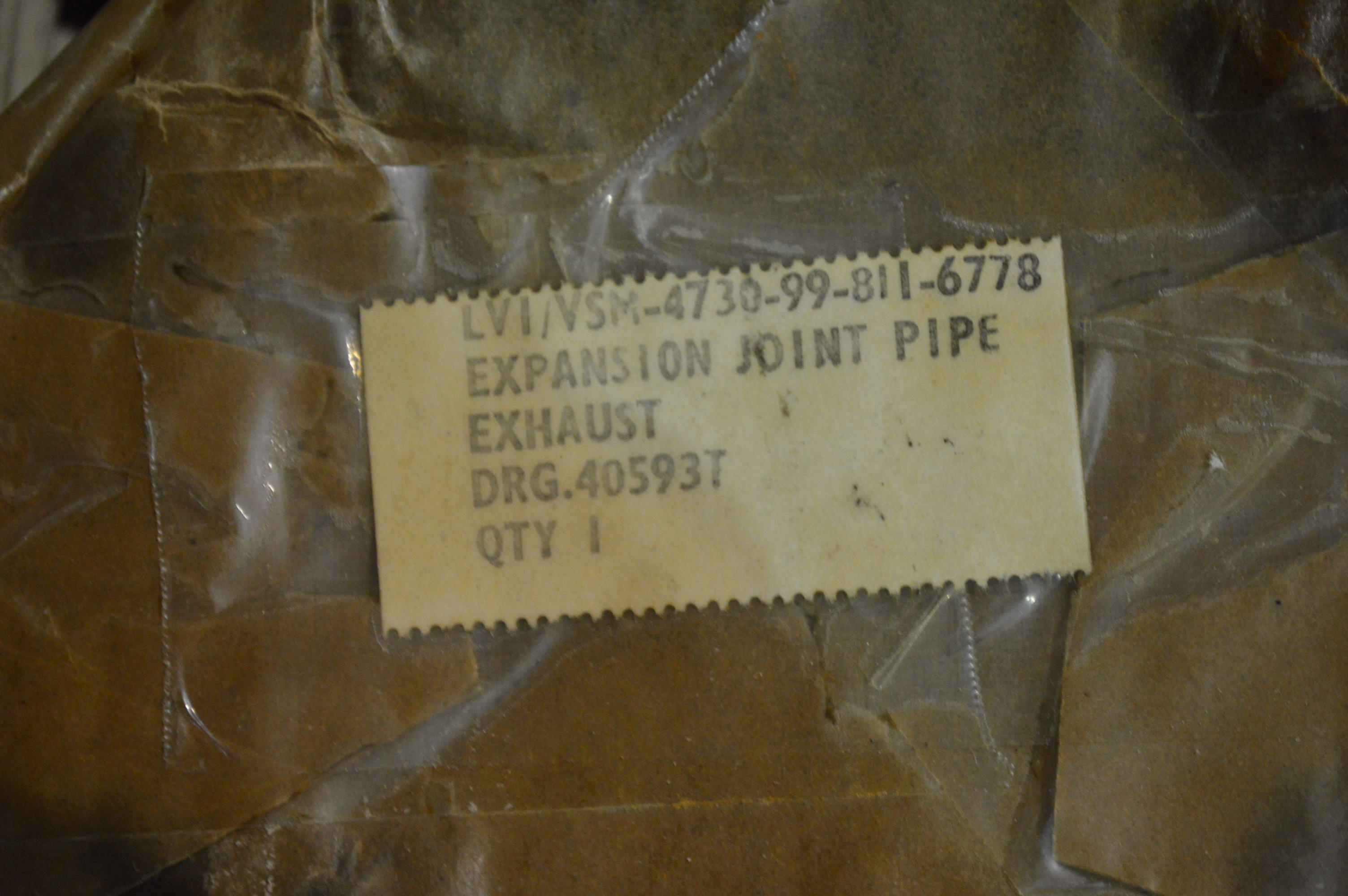 Exhaust Bellow, Centurion (NOS)(Note VAT is not ch - Image 3 of 3