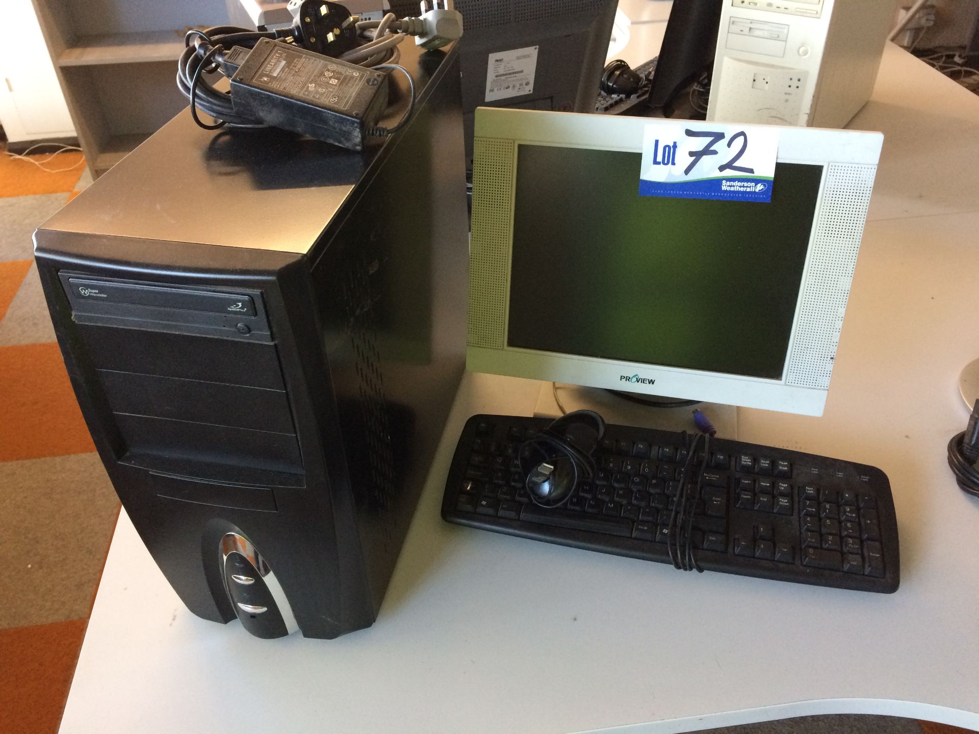 Unbranded Personal Computer with Flat Screen Monit