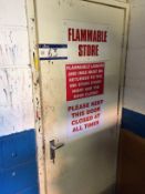 Contents to Flammables Store including Quantity of