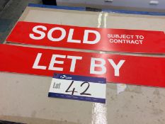 Quantity of Sold and Let By Signs as lotted