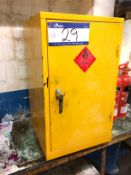 Steel Flammables Cabinet (Locked No Key) with quan