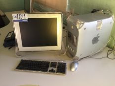 Apple Powermac G4 Computer with Flat Screen Monito