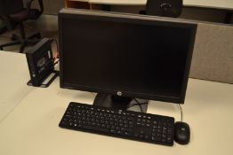 HP Pro Desk Desk Top PC Monitor and Keyboard (plea