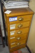 Five Drawer Chest, with brass handles
