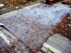 Quantity of Steel Mesh Panels as lotted in yard (4